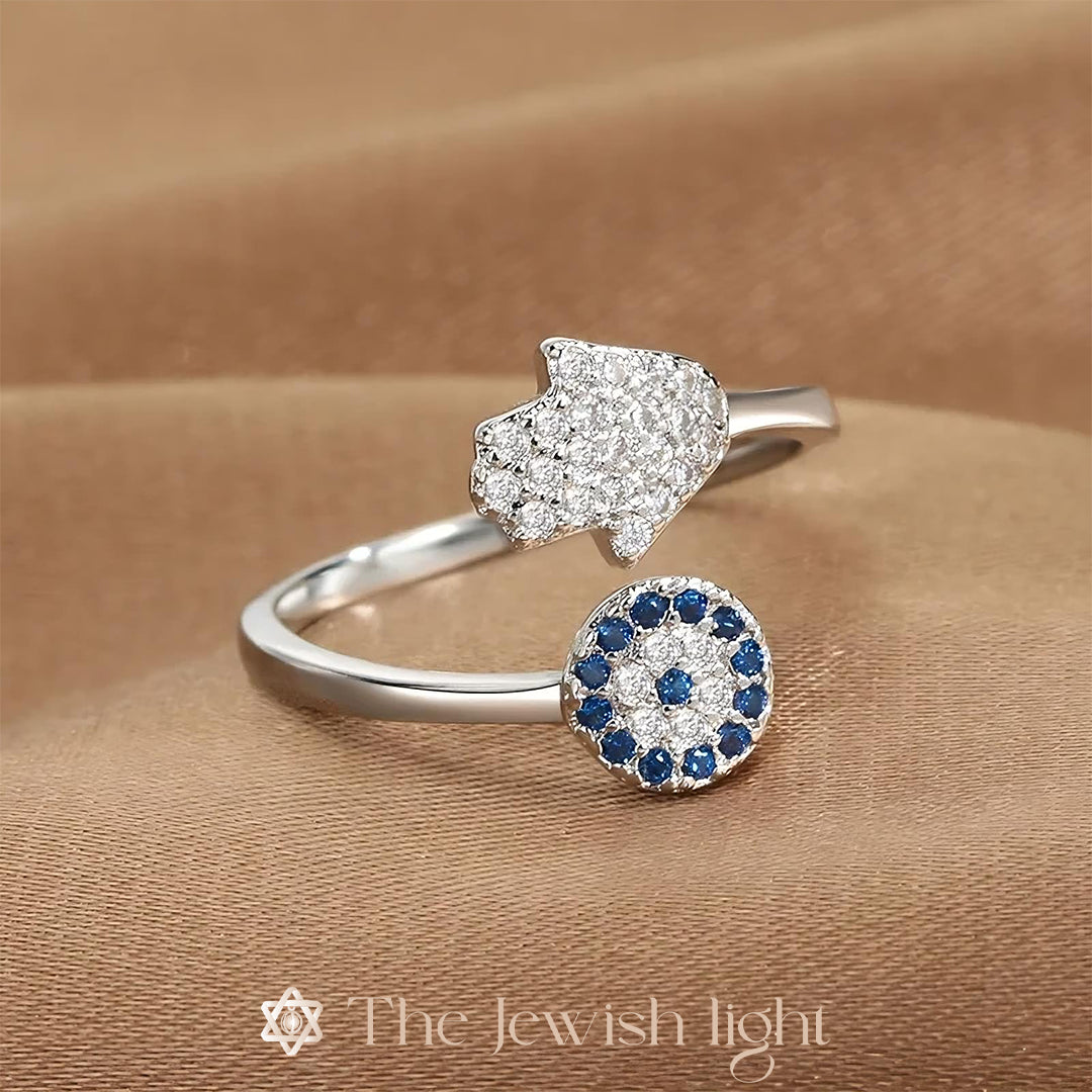 טבעת חמסה זירקונים