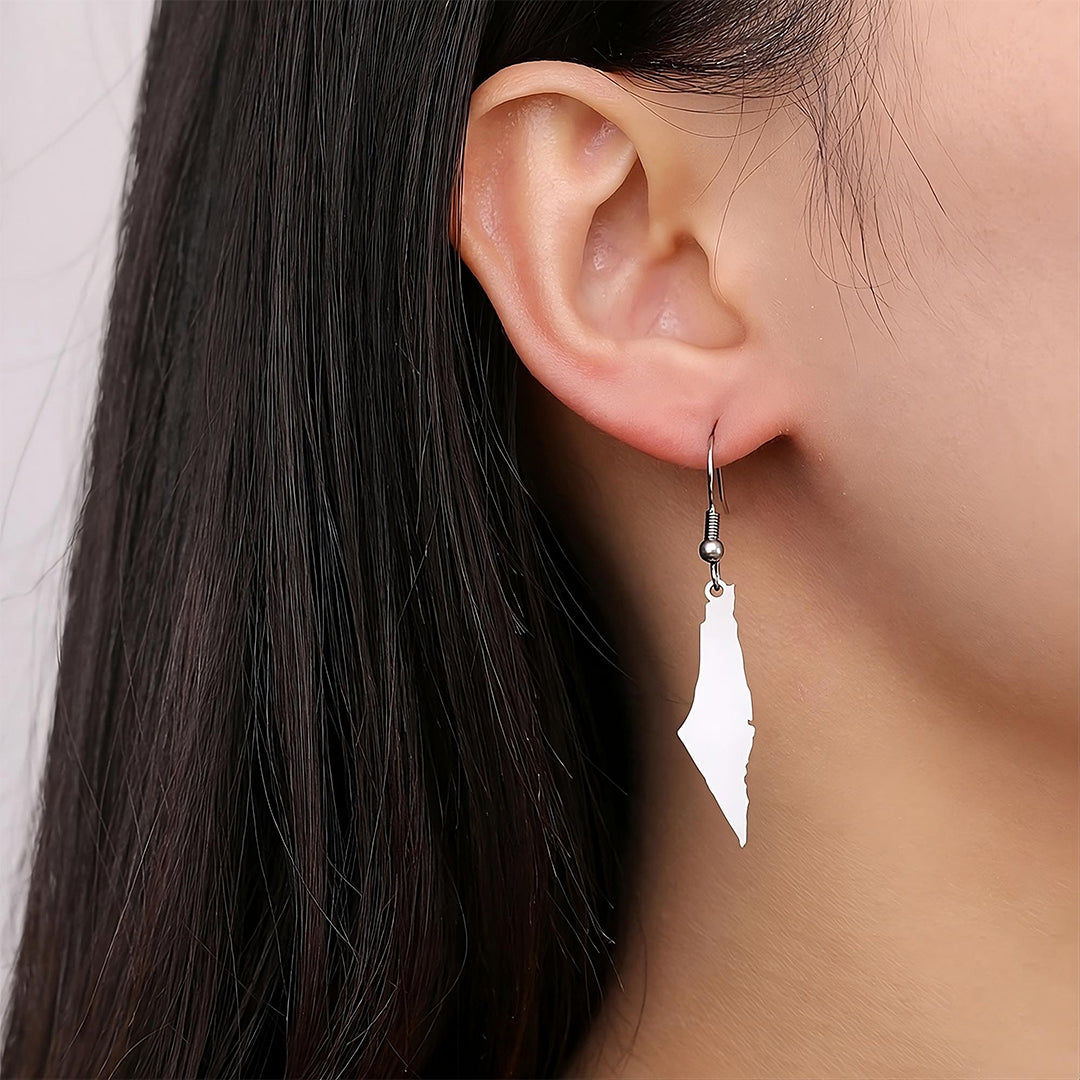 עגילי מפת א"י מלא