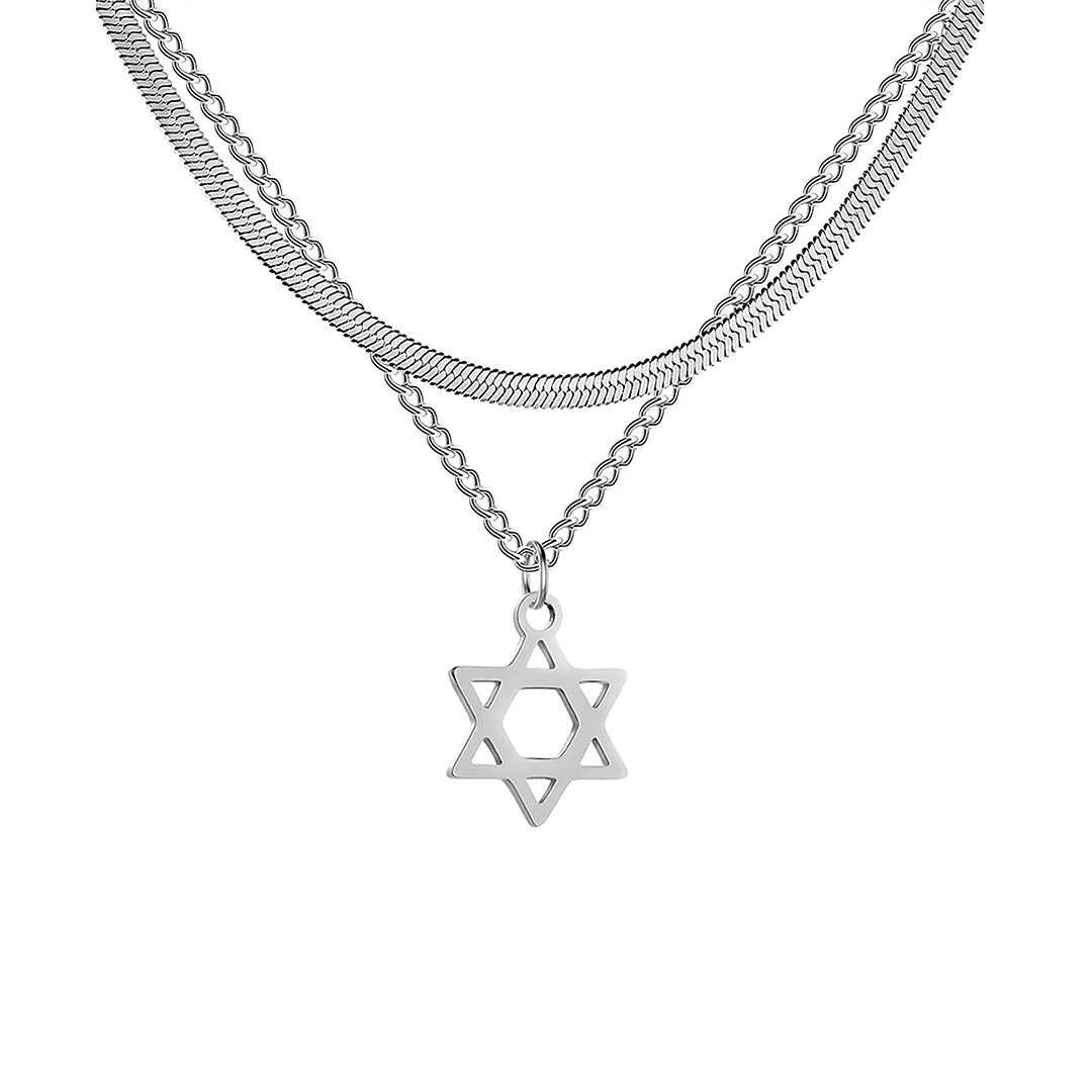 סט שרשרת מגן דוד