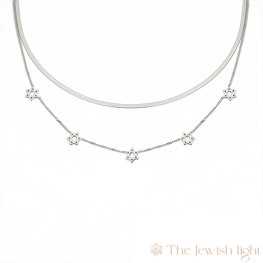 סט שרשרת מגני דוד